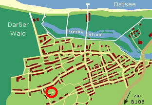 Lage Deel Ina in Prerow