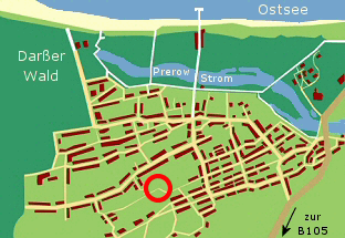 Lage Deel Ina in Prerow